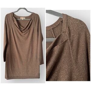MICHAEL Michael Kors gold metallic mini dress / tunic